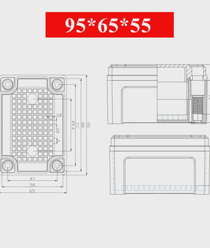 Waterproof Plastic Enclosure Box Electronic Electrical Project Box ABS Outdoor Junction Box Housing IP67 Project Instrument Case