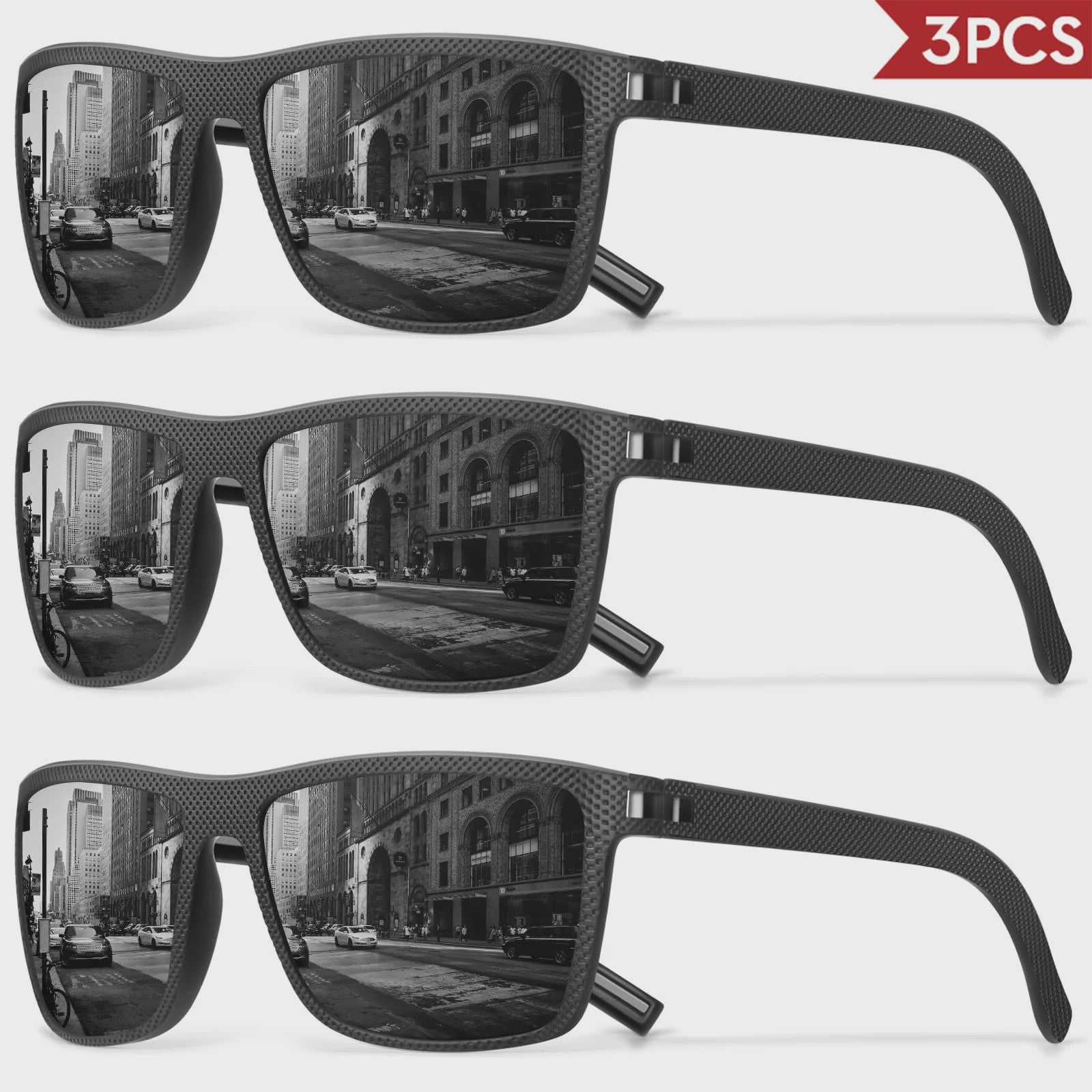Designer Polarized Zonnebrillen Set voor Heren & Dames | UV400 Bescherming | Ideaal voor Buitenactiviteiten