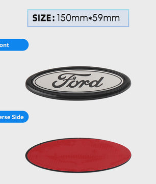 Ford Embleem Stickers - Set van 8 Stuks - Hood, Bonnet & Trunk - Universeel