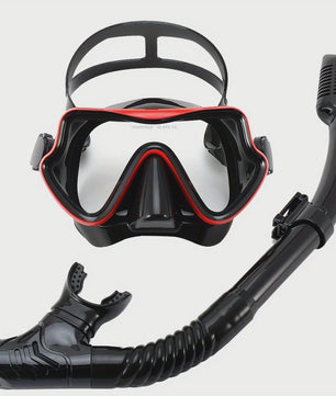 Professionele Duikbril en Snorkel Set voor Volwassenen - Panoramisch Gehard Glas