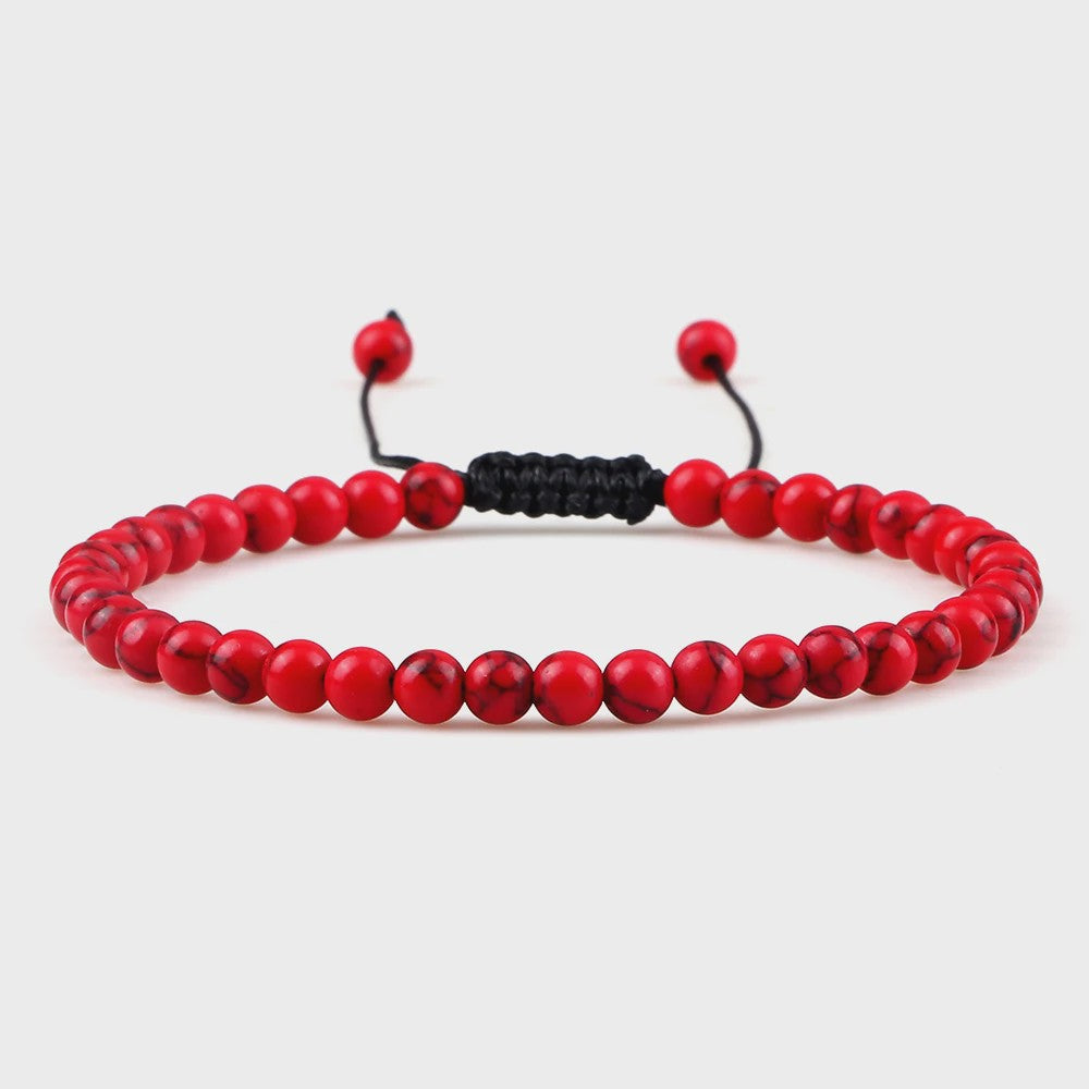 Natuurlijke 4mm Kralen Armbanden - Agate & Onyx - Yoga, Gebed & Stijlvol