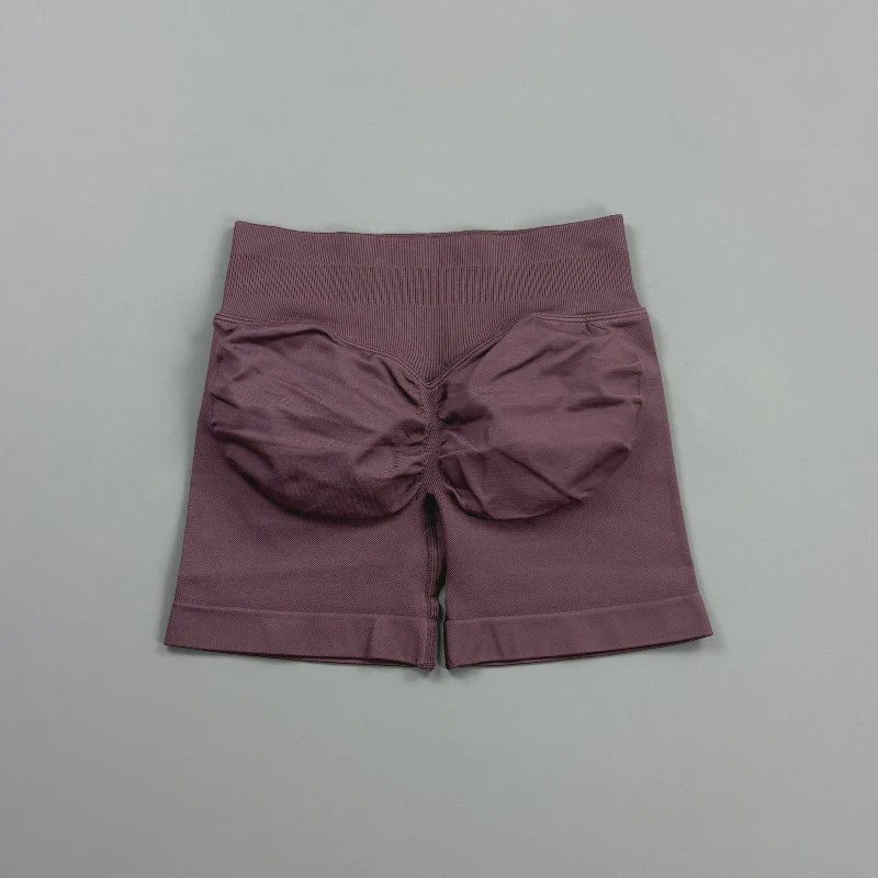 HISTELLO Seamless Biker Shorts Dames - Low Waist Scrunch Butt voor Fitness & Yoga