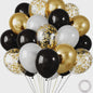 30 Stuks Chrome Latex Ballonnen Mix: Wit, Roze & Blauw - Feestdecoratie