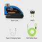 Motorfiets Schijfrem Alarm Slot 120dB Anti-diefstal Beveiliging Scooter Fiets