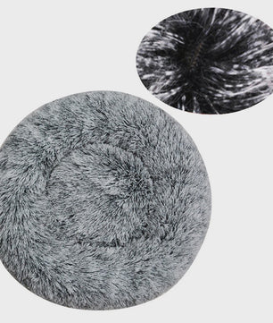 Luxe Ronde Hondenkussen - Extra Zacht & Warm Pluche Hondensofa voor Middelgrote Honden en Katten