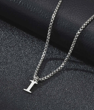 Vnox RVS Letter Ketting Heren - Kies Uw Initiaal - Waterdicht & Minimalistisch