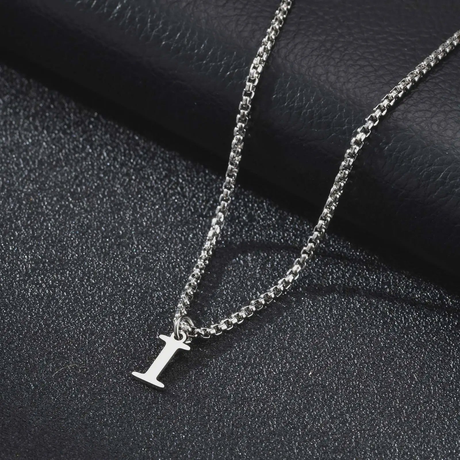 Vnox RVS Letter Ketting Heren - Kies Uw Initiaal - Waterdicht & Minimalistisch
