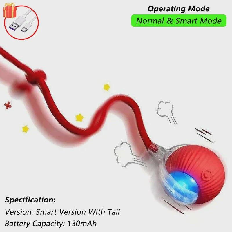 Interactieve Kattenbal Speelgoed - Automatisch Rollend, Oplaadbaar & Slim