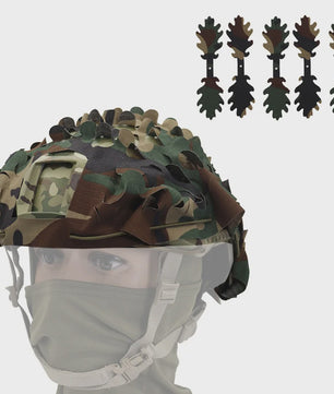 Tactische FAST Helm Cover met Laser Cutting 3D Camouflage - Jacht & Outdoor Accessoires