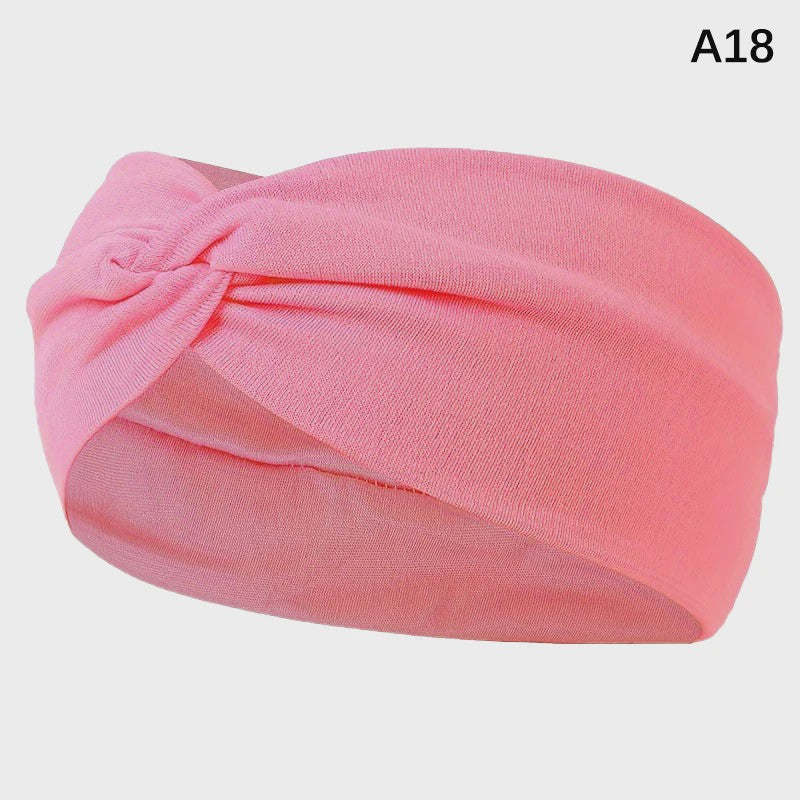 Brede Elastische Sport Hoofdband - Zweetabsorberend & Antislip voor Dames