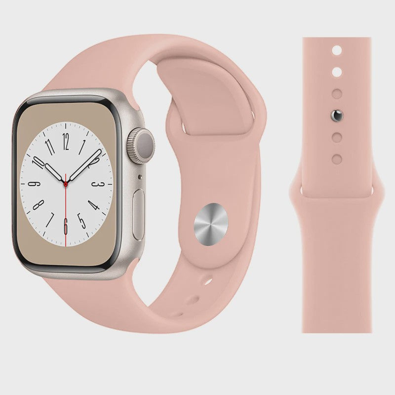 Sport Siliconen Bandje voor Apple Watch 38-49mm - Serie 1 t/m 11, SE, Ultra