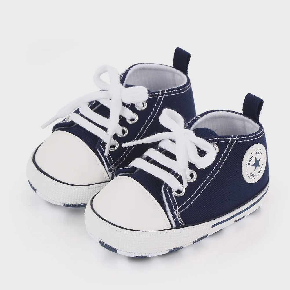 Babyschoenen Canvas Sneakers - Eerste Stapjes Schoentjes met Zachte Zool