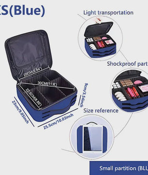 Professionele Make-up Koffer - Grote Capaciteit Reis Organizer voor Cosmetica & Beauty Tools
