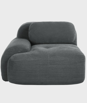 Moderne Corduroy Fauteuil Zonder Armleuningen met Kussen - SediaXL