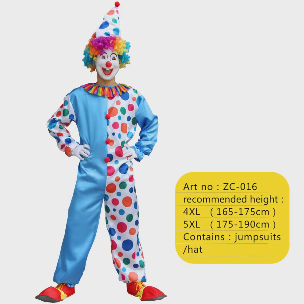 Grappig Clown Kostuum Heren - Joker & Magiër Outfit voor Feest & Optreden