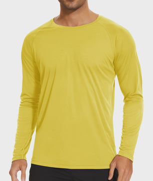 TACVASEN Heren UV-Bescherming T-shirt Lange Mouw - UPF 50+ Sneldrogend & Ademend