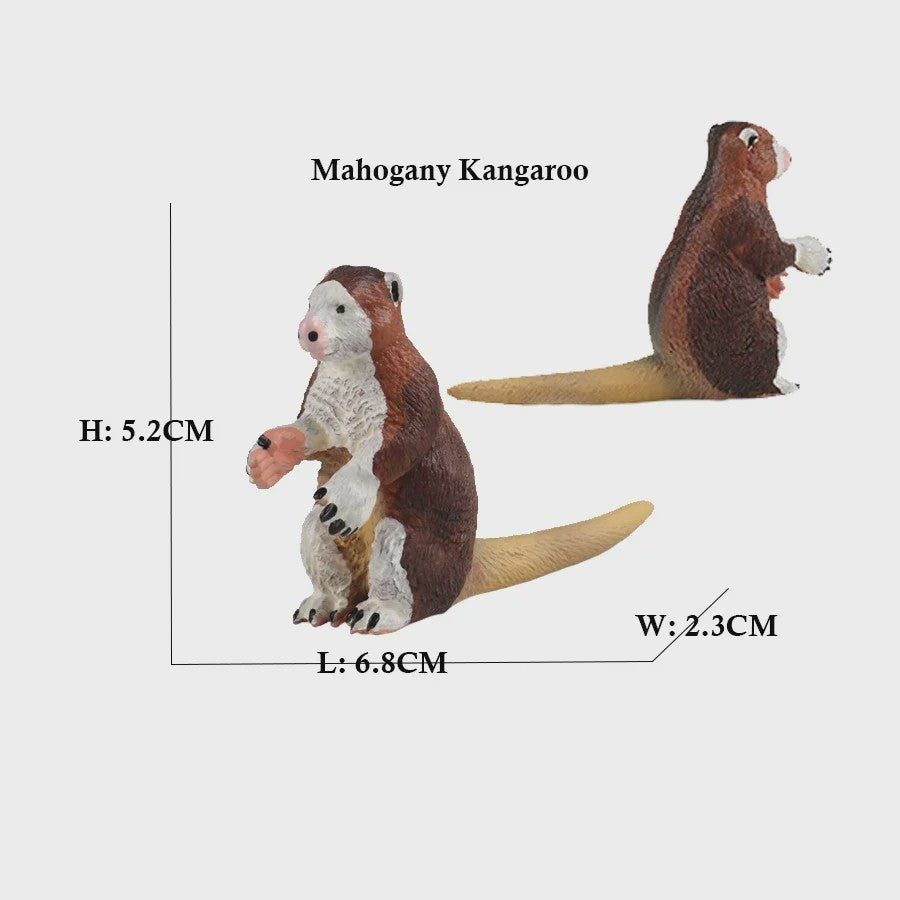 Set van 6 Realistische Dierenbeeldjes: Capibara, Eekhoorn & Marmot Speelgoed