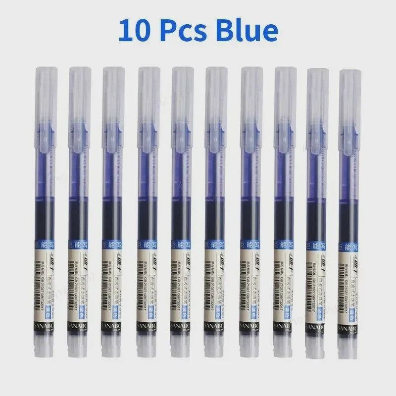 Set van 1-20x Gel Pen Zwart/Blauw/Rood - 0.5mm Naaldpunt voor Studenten & Kantoor