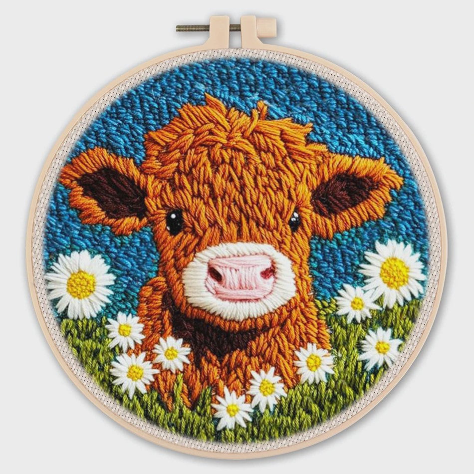 Punch Needle Borduurpakket - Dieren & Patronen - DIY Knutselset voor Beginners