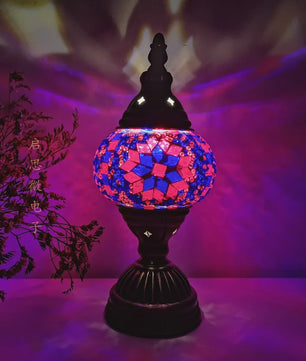 Handgemaakte Mozaïek Tafellamp - Vintage Art Deco Stijl Nachtlampje