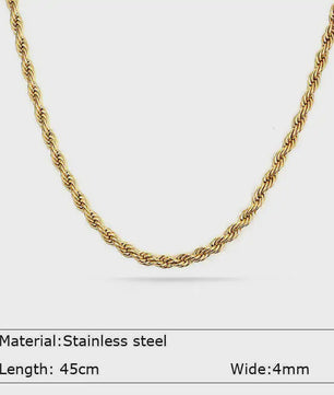 Chunky Gouden Halsketting Dames - Roestvrij Staal Dikke Ovalen Schakelketting Choker