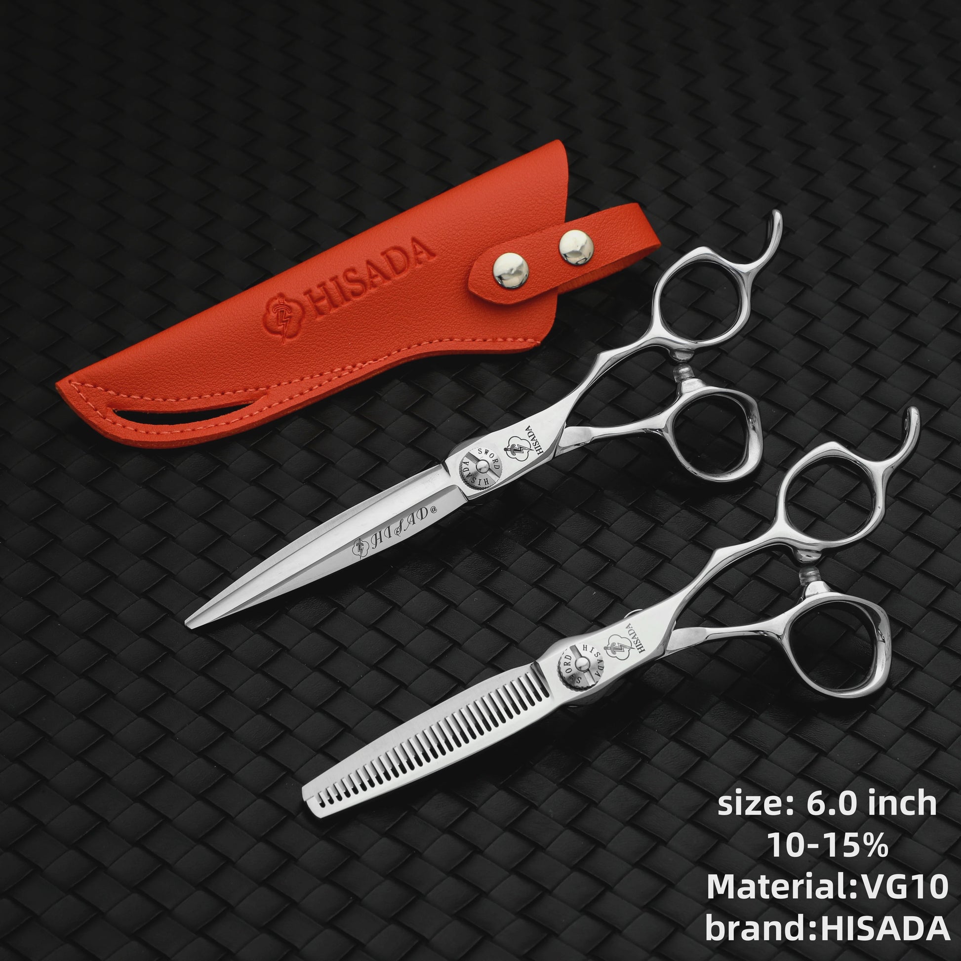 HISADA Professionele Haar- en Schoonheidsschaar 6.0 Inch - VG10 Staal voor Barbers en Haarstylisten