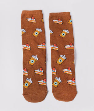 Grappige Heren Sokken met Food Prints: Avocado, Friet, Burger, Bier & Meer | Harajuku Stijl