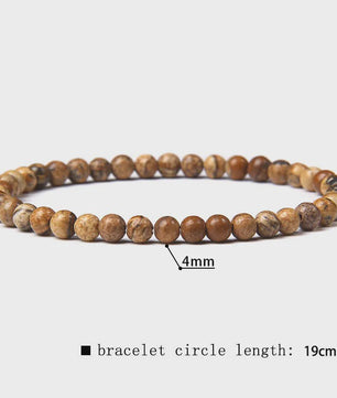 Natuursteen Armband met Kwarts, Kattenoog, Jades & Aquamarijn Kralen - Stretch Bangle voor Dames & Heren