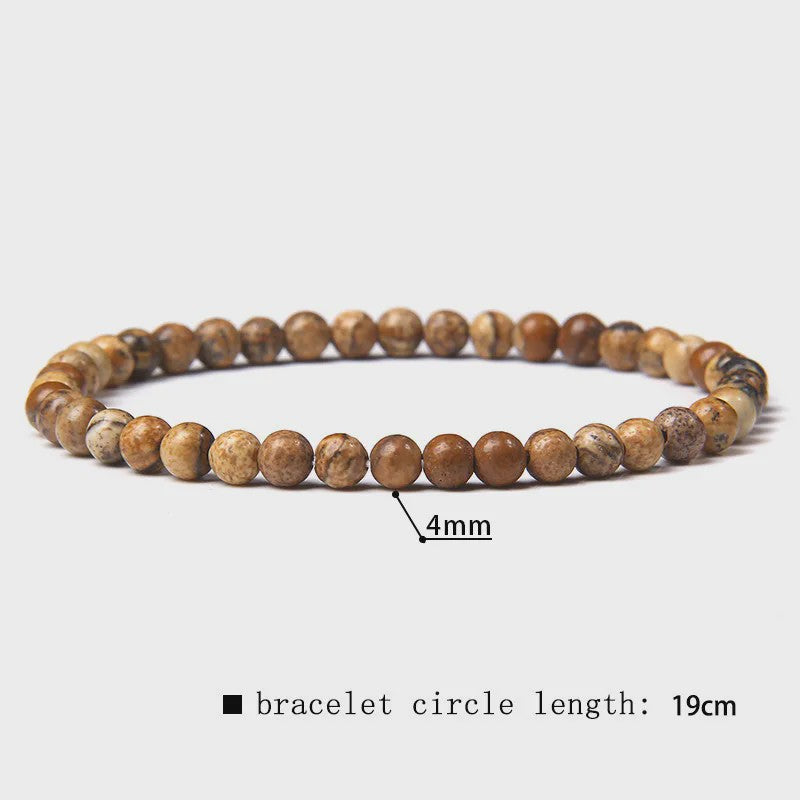 Natuursteen Armband met Kwarts, Kattenoog, Jades & Aquamarijn Kralen - Stretch Bangle voor Dames & Heren