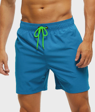 Heren Zwembroek Zomer Sportief Ademend met Elastische Tailleband, Mesh Voering en Zakken