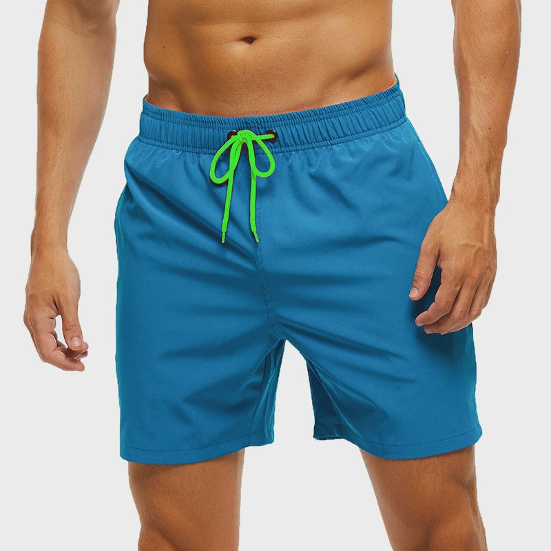 Heren Zwembroek Zomer Sportief Ademend met Elastische Tailleband, Mesh Voering en Zakken