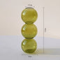 Nordic Kleurrijke Glazen Vaas - Bubble Design voor Hydroponische Planten & Bloemen