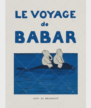 Babar Poster Canvas - Sprookjes Kunst voor Kinderkamer & Babykamer Decoratie