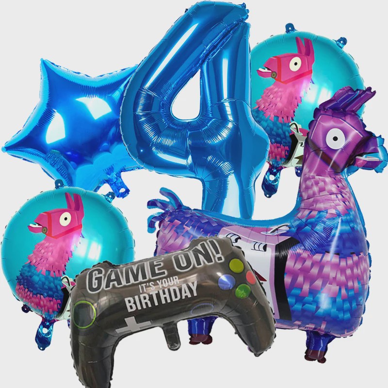 Feestdecoratie Fortnite & Llama Thema - Verjaardag, Babyborrel & Kinderfeest