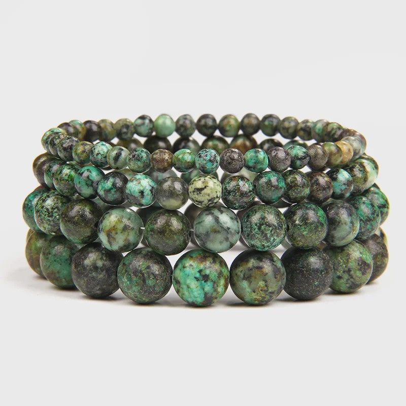 Handgemaakte Natuursteen Armbanden - Onyx & Agate Kralen - Yoga & Reiki Energie - Unisex 19cm