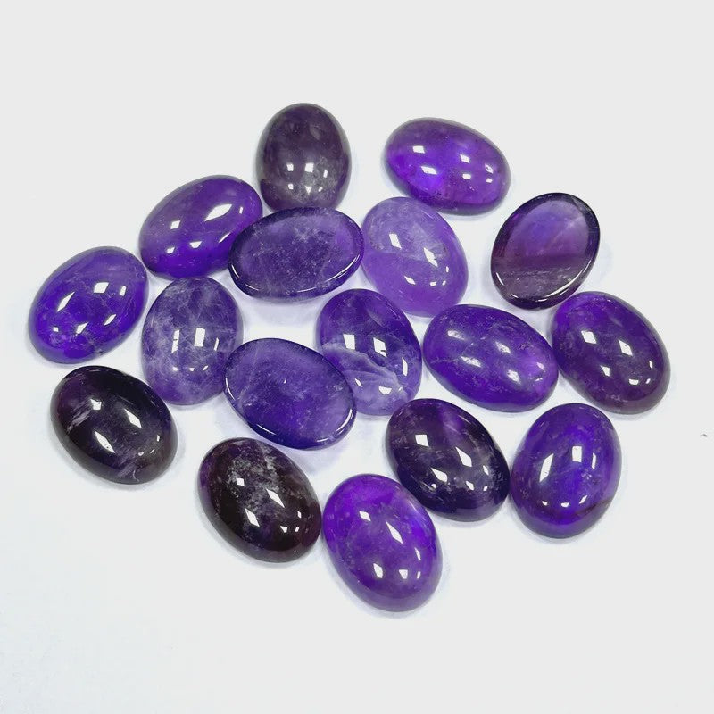 10x Kristal Cabochons Ovaal 13x18mm - Natuurlijke Helende Stenen voor Sieraden Maken