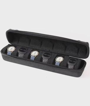 Luxe Horloge Reiskoffer - Harde Rol Organizer met Rode Voering voor 1, 2, 3, 5, 6 of 10 Horloges