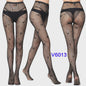 Dames Visnet Panty's met Jacquard Weefsel - Gothic Kant & Spider Net Stijl