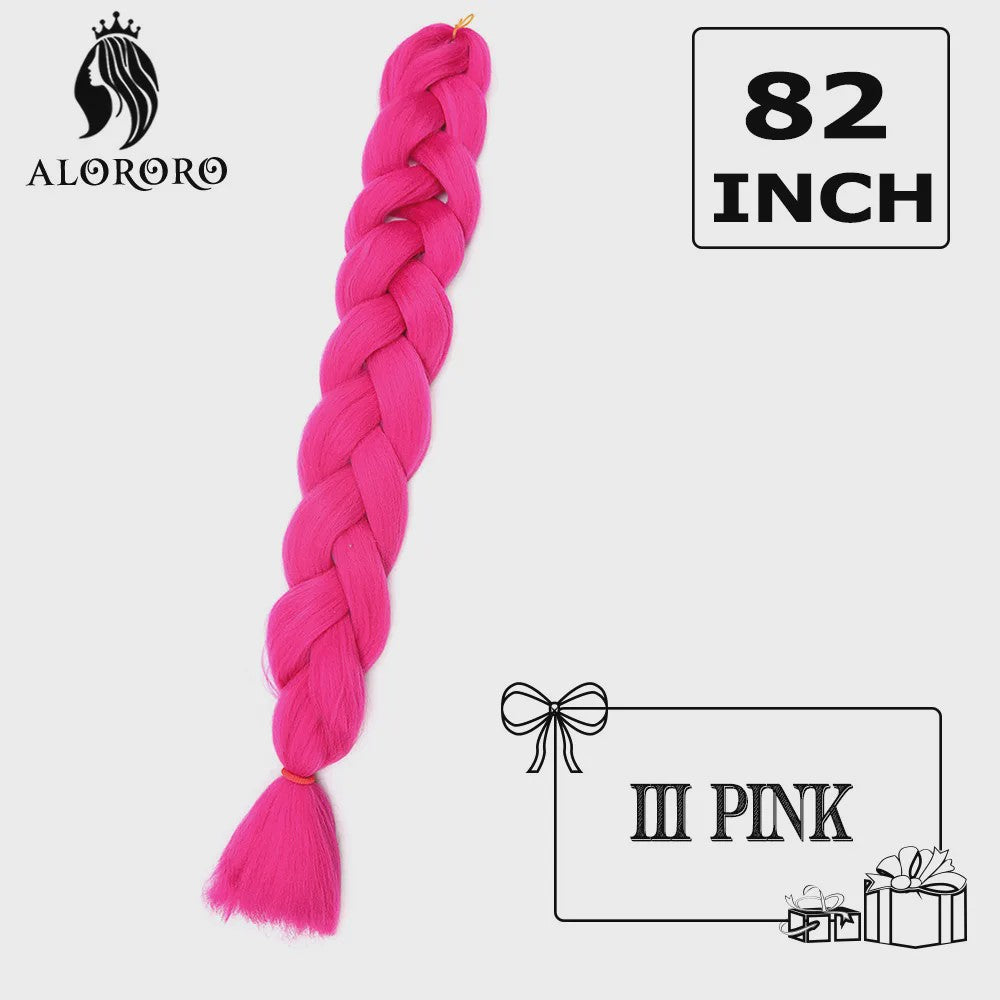 Alororo Jumbo Braids Haarverlenging - 82 Inch Synthetisch Hittebestendig Vlecht Haar
