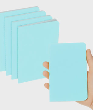 Set van 4/6 Mini A6 Notitieboekjes - Kraft Paper, Gelinieerd, Draagbaar Memo Pad
