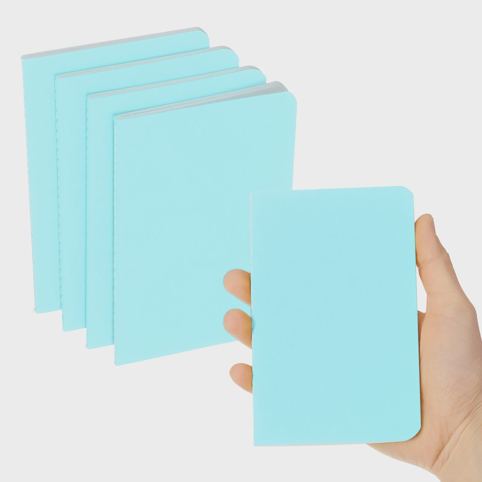 Set van 4/6 Mini A6 Notitieboekjes - Kraft Paper, Gelinieerd, Draagbaar Memo Pad