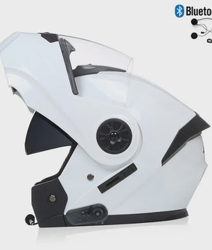 Modulaire Motorhelm Unisex met Dubbel Vizier & Bluetooth - DOT Gecertificeerd