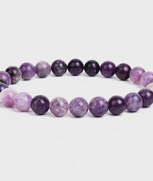 Natuurstenen Kralen Armband - Amethist, Aquamarijn, Jade & meer