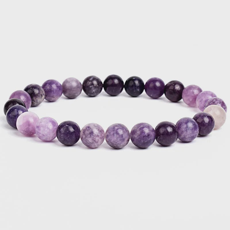 Natuurstenen Kralen Armband - Amethist, Aquamarijn, Jade & meer