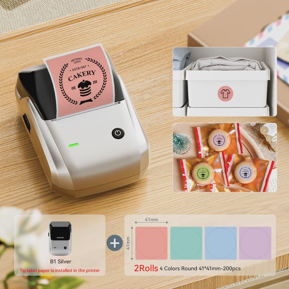 Niimbot B1 Draadloze Thermische Labelprinter - Ideaal voor Kleine Bedrijven, Huis & Cadeaus