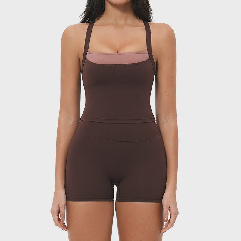 Dames Yogaset: Seamless Sport BH & Hoge Taille Legging
