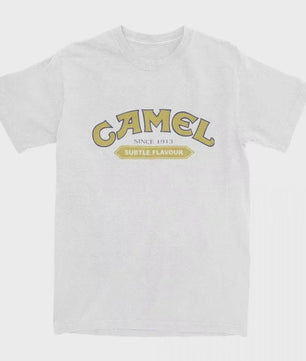 Retro Camel Cigarettes T-Shirt - Vintage Oversized Unisex Kleding