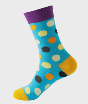 Unisex Katoenen Sokken met Vrolijke Fruit, Dieren & Kunst Prints - Hip Hop & Skateboard Stijl