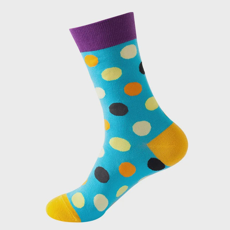 Unisex Katoenen Sokken met Vrolijke Fruit, Dieren & Kunst Prints - Hip Hop & Skateboard Stijl