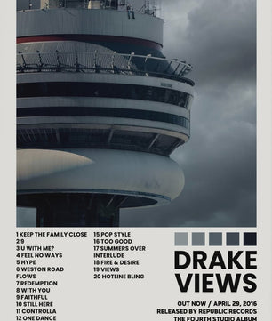 Canvas Poster: Drake & Eminem Album Covers - Hip Hop Wall Art